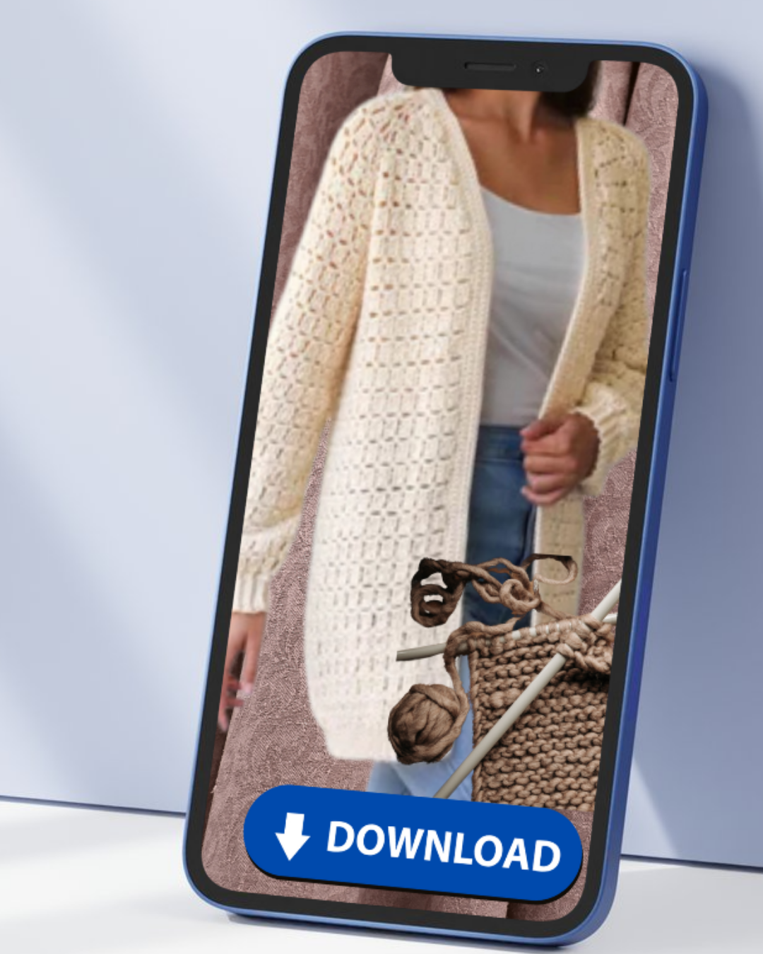 ELLA Crochet cardigan-Easy raglan pattern top PDF