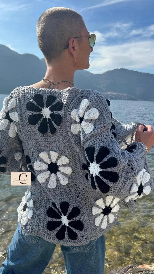 Vintage Crochet Cardigan Pattern (PDF)